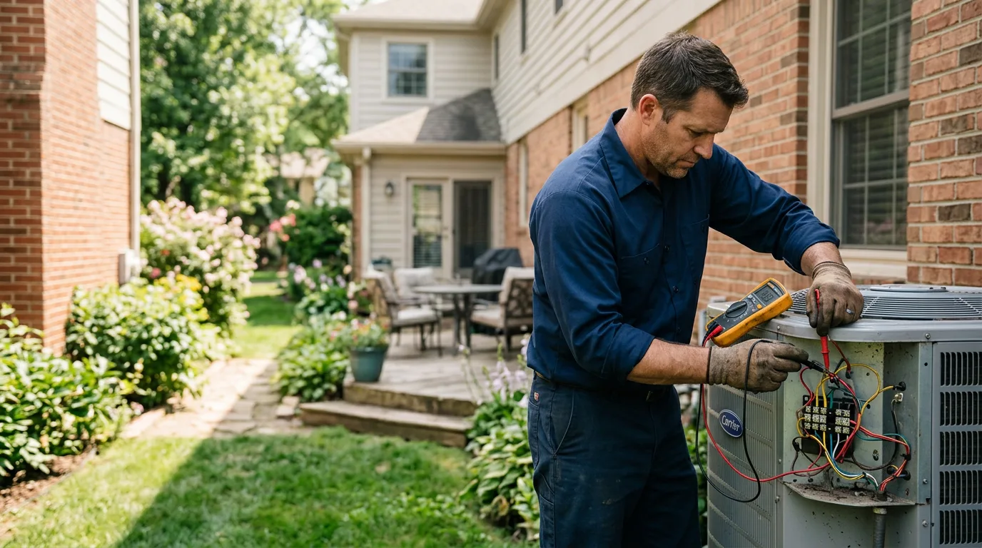HVAC technician working near Voss, TX